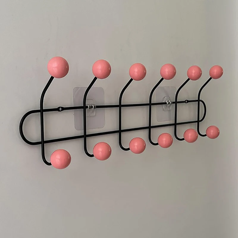 Wall Mounted clothing rack Bedroom Clothing Organizers Hanger Cap Coat Racks Without Punching Living Room Storage Hangers Hook