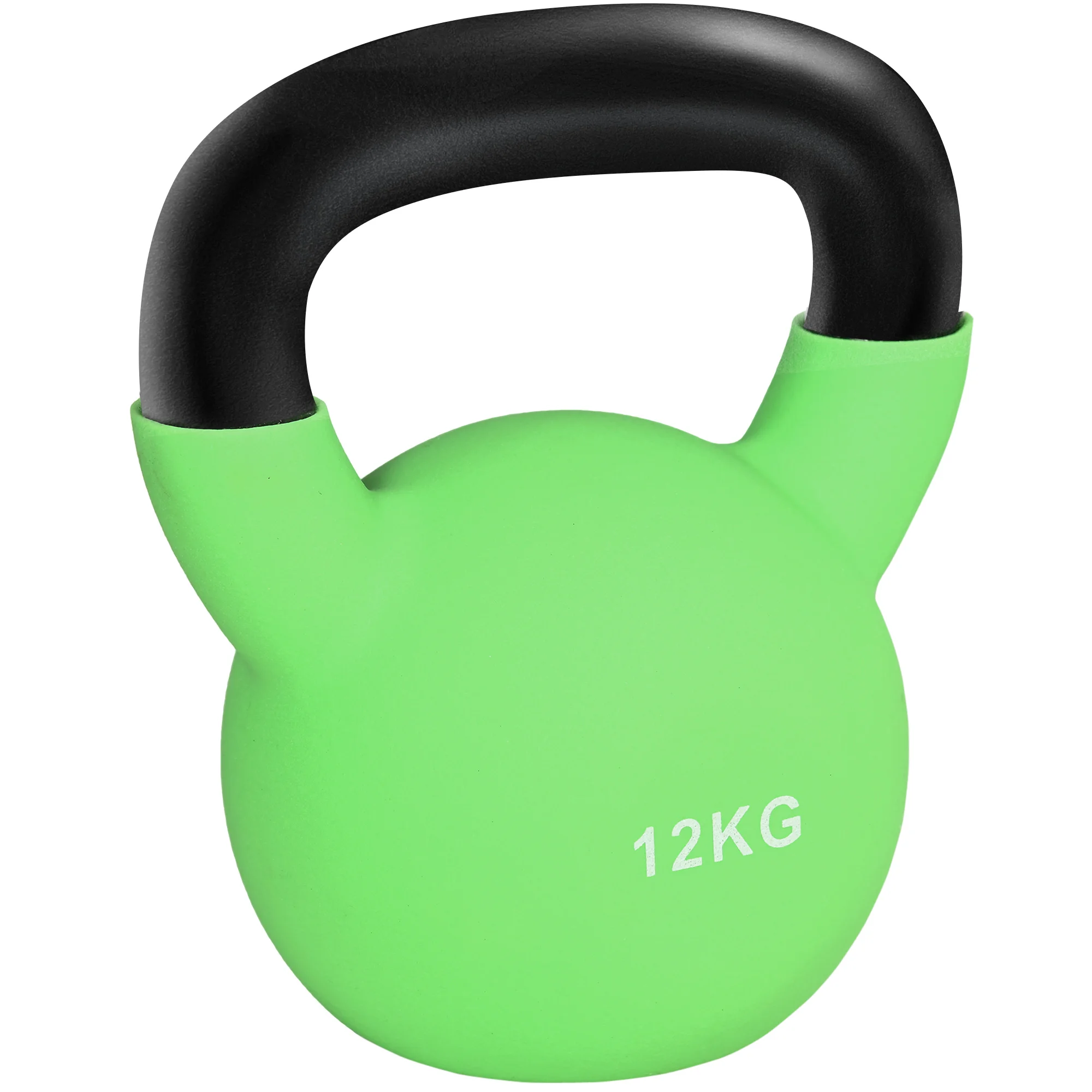 HOMCOM Soft Kettlebell, 12 kg Kettlebell mit rutschfestem Griff für Gewichtheben und Krafttraining im Heim-Fitnessstudio, Grün