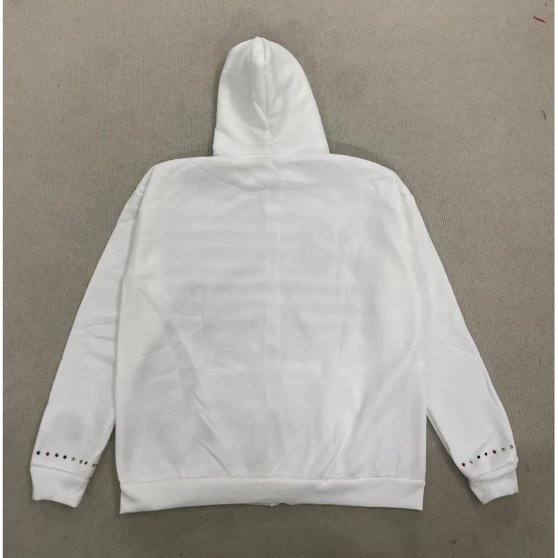 2026 new American washed personalized pattern long sleeved hooded sweatshirt with trendy high-end feel jacket