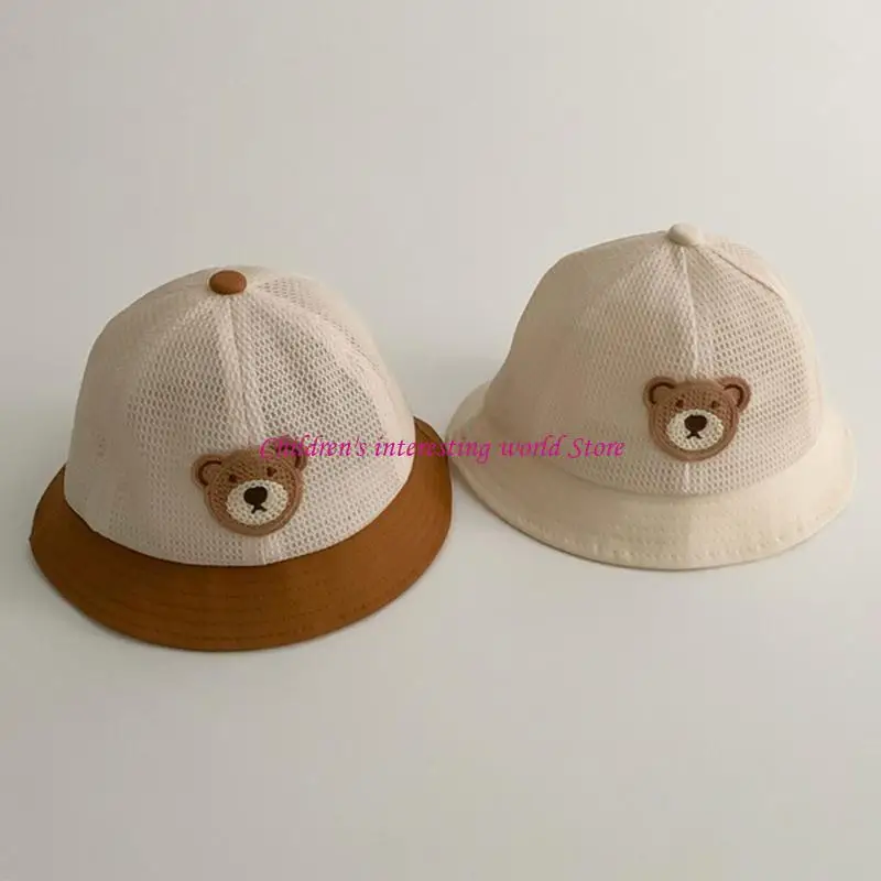 

Летняя дышащая кепка для ребенка милый- шаблон для медведя для летних мальчиков, девочек, 425f