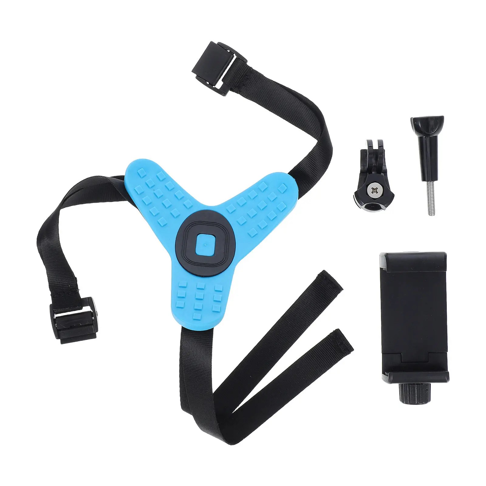 

Mount for Phone and Camera Chin Strap Design Sturdy Vibration Proof Adjustable Buckle Fit All Helmets Motorcycle Bike