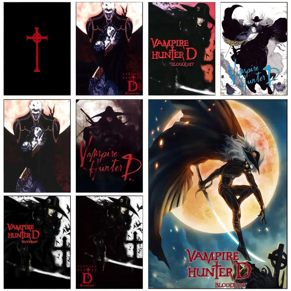 Dark Animation Vampire Hunter Bloodlust Poster HD art sticky wall waterproof home living room bedroom bar aesthetic decoration