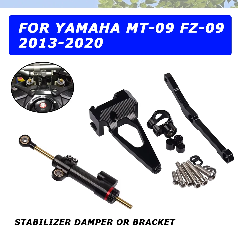 

For Yamaha MT-09 MT09 FZ-09 FZ09 2013 - 2020 2019 2018 Motorcycle Accessories Stabilizer Steering Damper Mounting Bracket Kit