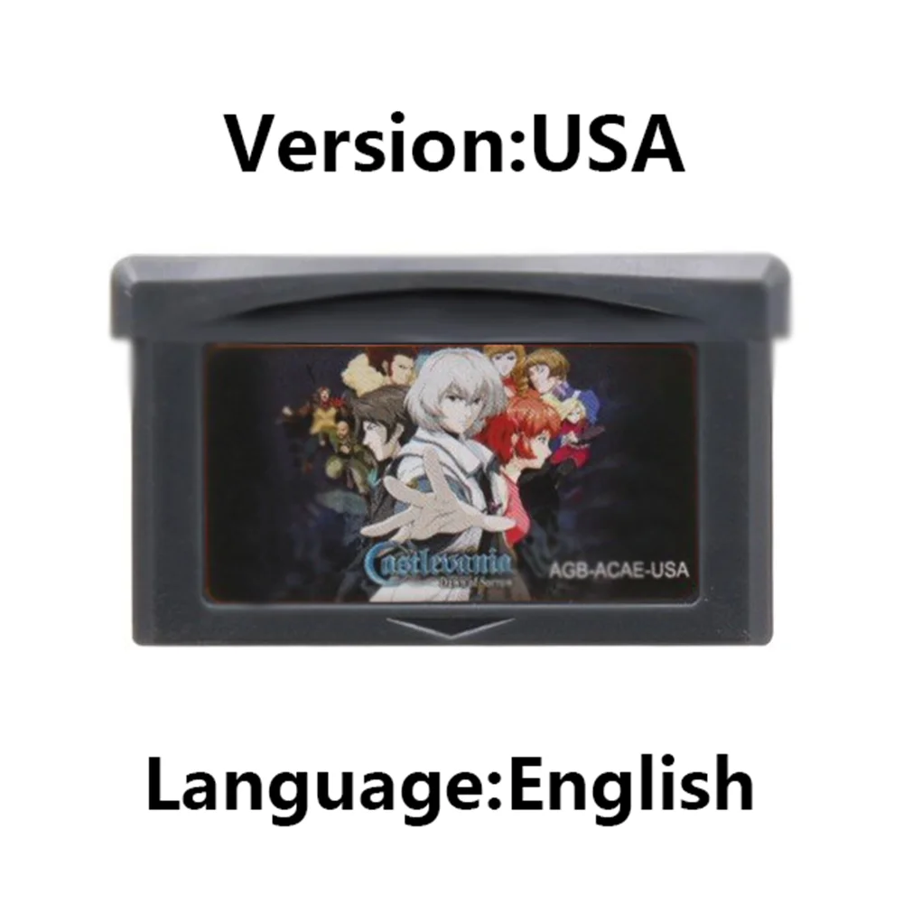 Castlevania GBA لعبة سلسلة لعبة فيديو خرطوشة 32 بت لعبة وحدة التحكم بطاقة الذاكرة آسيا من سورو ديسونانس ل GBASP NDSL #5