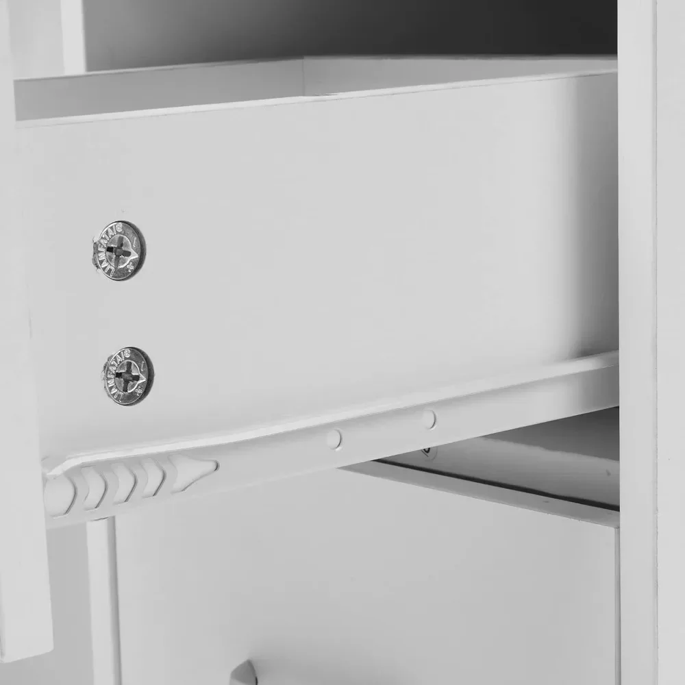 محطة مكتب أظافر سبا في صالونات التجميل مع طاولة مانيكير بفتحة تهوية كهربائية مع عجلات قفل خزانة تخزين بطبقتين