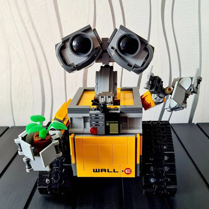 Pixared Walle Robot Building Block Kit modello di montaggio Puzzle per bambini Giocattolo fai da te Ornamento da tavolo Regalo WALL-E