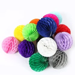 1pc10/15/20/25/30cm Decorative Paper Honeycomb Ball Pastel Flower Wedding Kid Birthday Party Decoration Baby Shower Supplies