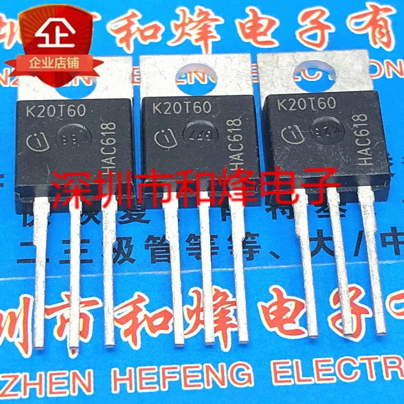 5PCS-10PCS K20T60 IKP20N60T  TO-220 600V 20A   ORIGINAL ON STOCK