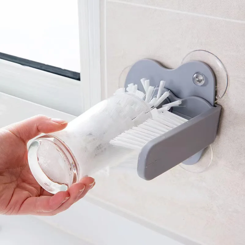 Sink Water Bottle Cleaning Brush Glass Cup Brush Goblet Mugs Cleaner Beer Glass Long Leg Cup Clean Brush Kitchen Tools