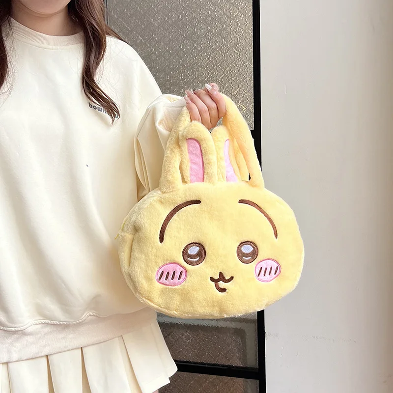 Kawaii Chiikawa Hachiware Usagi Plush Handbag Anime Cute Cartoon Soft Large Capacity Storage Bag Birthday Gift Girl Wholesale