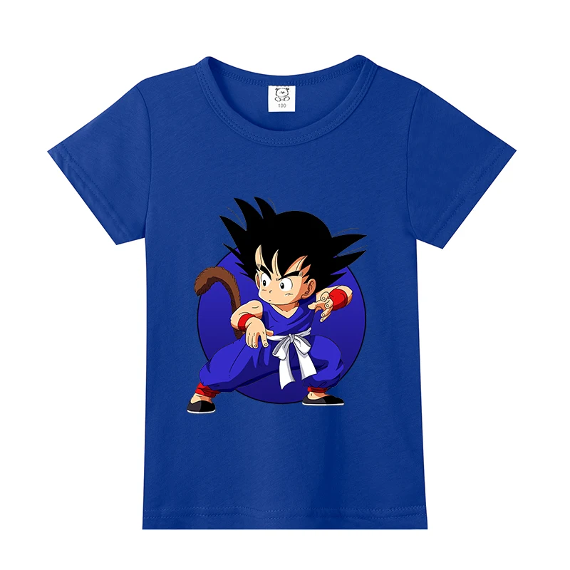 Dragon Ball Goku T-shirt Children's Clothing Cartoon Anime boy Short Sleeve Summer Casual Tops Shirts Cute baby Tees Clothes view 6