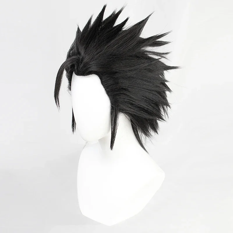 Fall Fair Game Final Fantasy FF7 Short Black Heat Resistant Hair Cosplay Halloween Costume Party Wig + Free Wig Cap