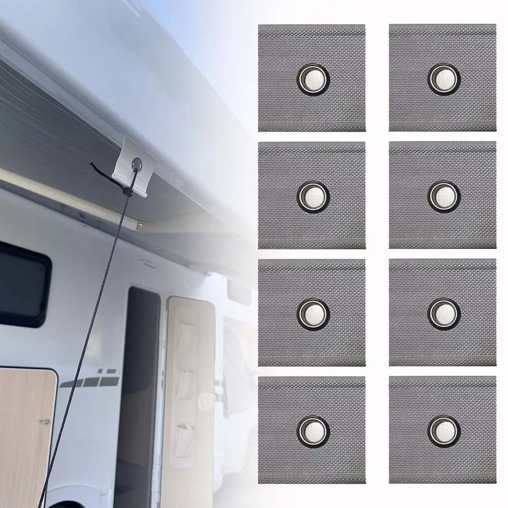 

8 шт. практичные крючки с отверстиями для кемпинга, тентов, фургонов, жилых прицепов, вешалки для палатки, солнцезащитные крючки, зажимы