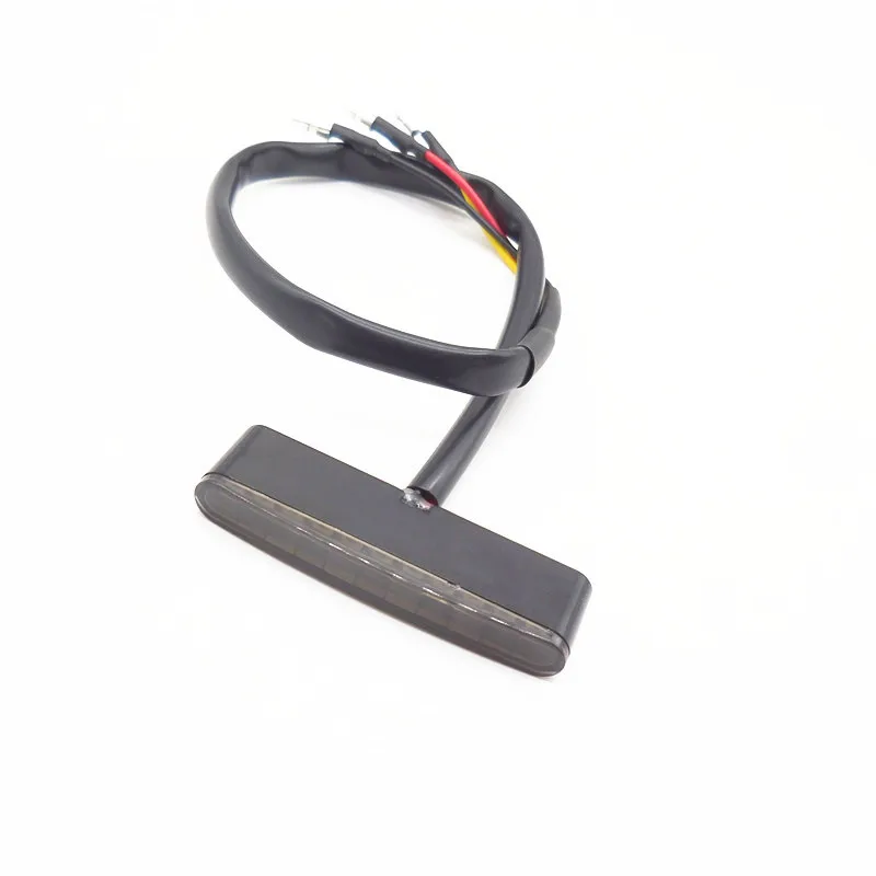 New Compatible with for Motorcycles Modified LED Rear Taillight Mini Strip-Style Brake and Running Light Replacement