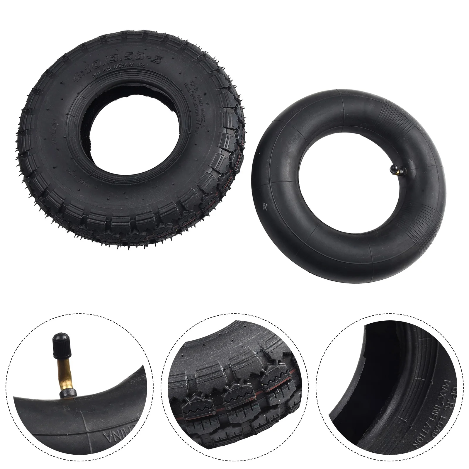 Enhance Your For Electric Scooter 12 inch 4 10/3 50 5 Inner Tube&Tyre for For Electric Scooter Wheelbarrow Tiller