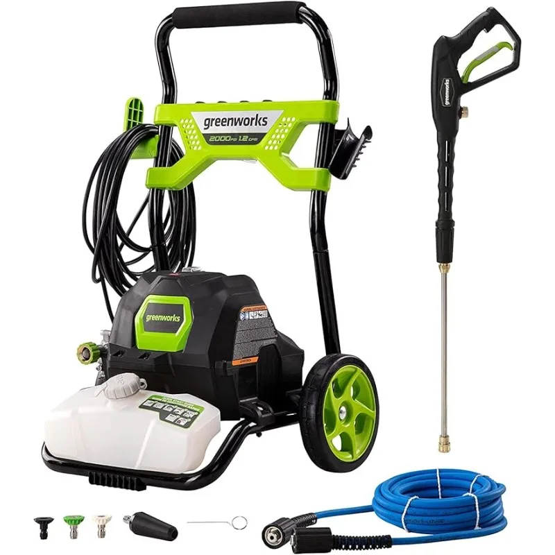 

Greenworks 2000 PSI 1.2 GPM Pressure Washer (Open Frame GPW2003) GPW2003