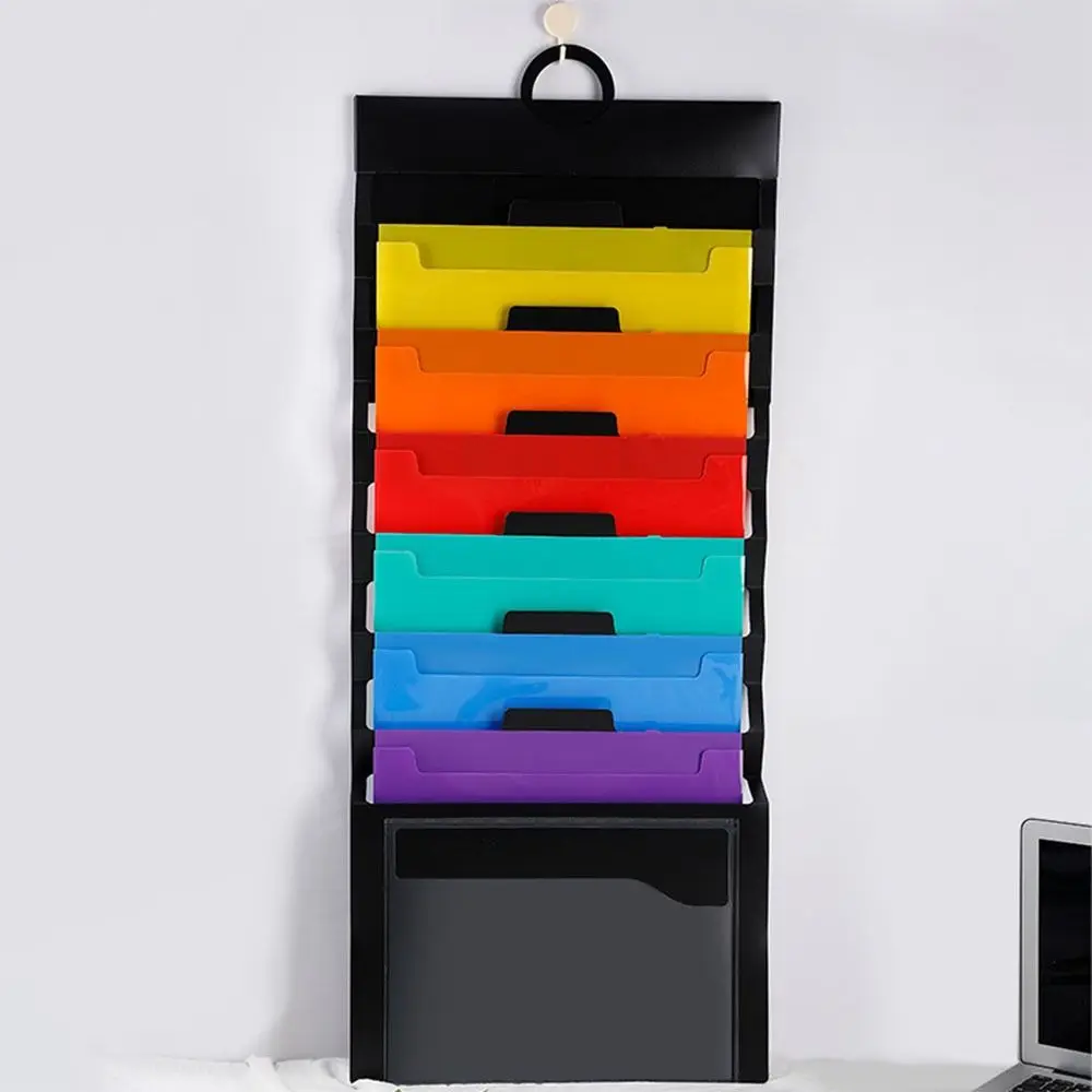 

Bag Large Capacity Test Paper Rainbow File Organizer Filing Cabinet Pockets Expandable Accordian Pockets Hanging File Folders