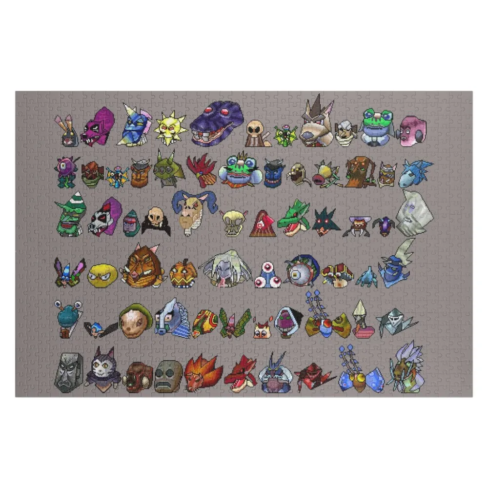 Sixty Seven Monsters on the Wall Jigsaw Puzzle Adult Wooden Personalized Wooden Name Wooden Adults Anime Puzzle