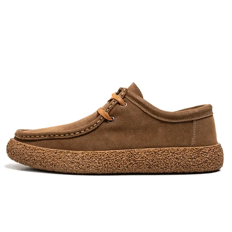 레트로 캐주얼 남성 신발 럭셔리 스웨이드 가죽 로퍼 남성 스니커즈 Comfor Soft Sole Driving Shoes 남성 운동화