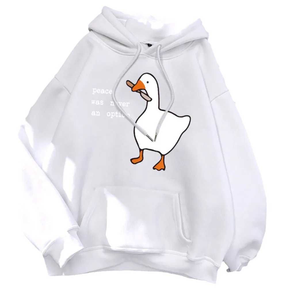 Comfy New Stylish Holiday Office Vacation Daily Dating Hoody Hoodies Street Unisex Crew Neck Fashion Goose Print