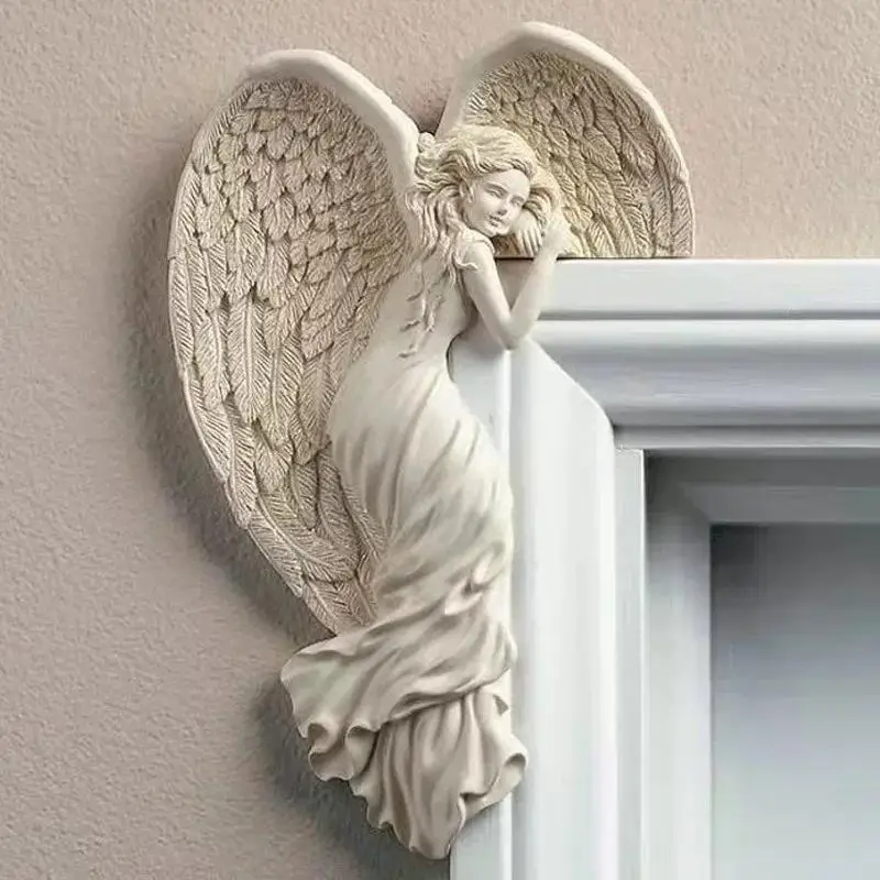 Adorno Resina Alas de Ángel para Marco de Puerta – Diosa Alada - imagen 5