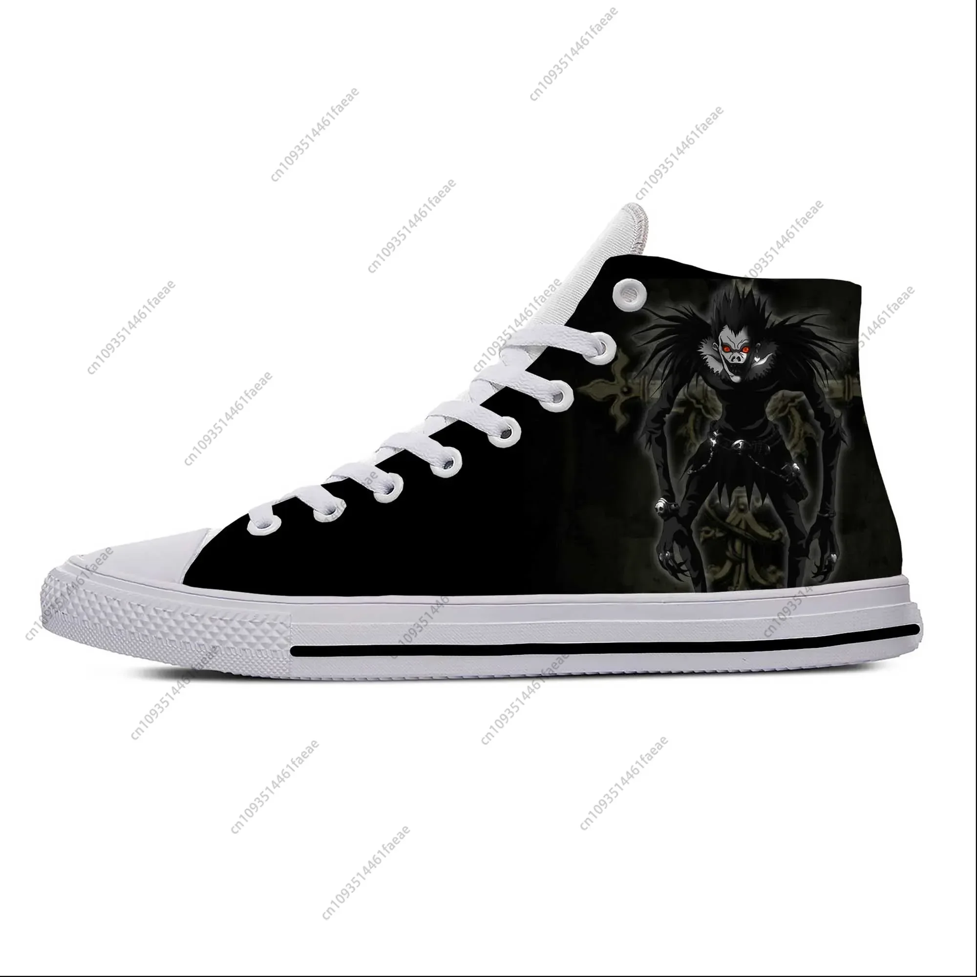 Summer Japanese Anime Manga Demon Death Note Ryuk Casual Shoes High Top Lightweight Custom Shoes Breathable Men Women Sneakers