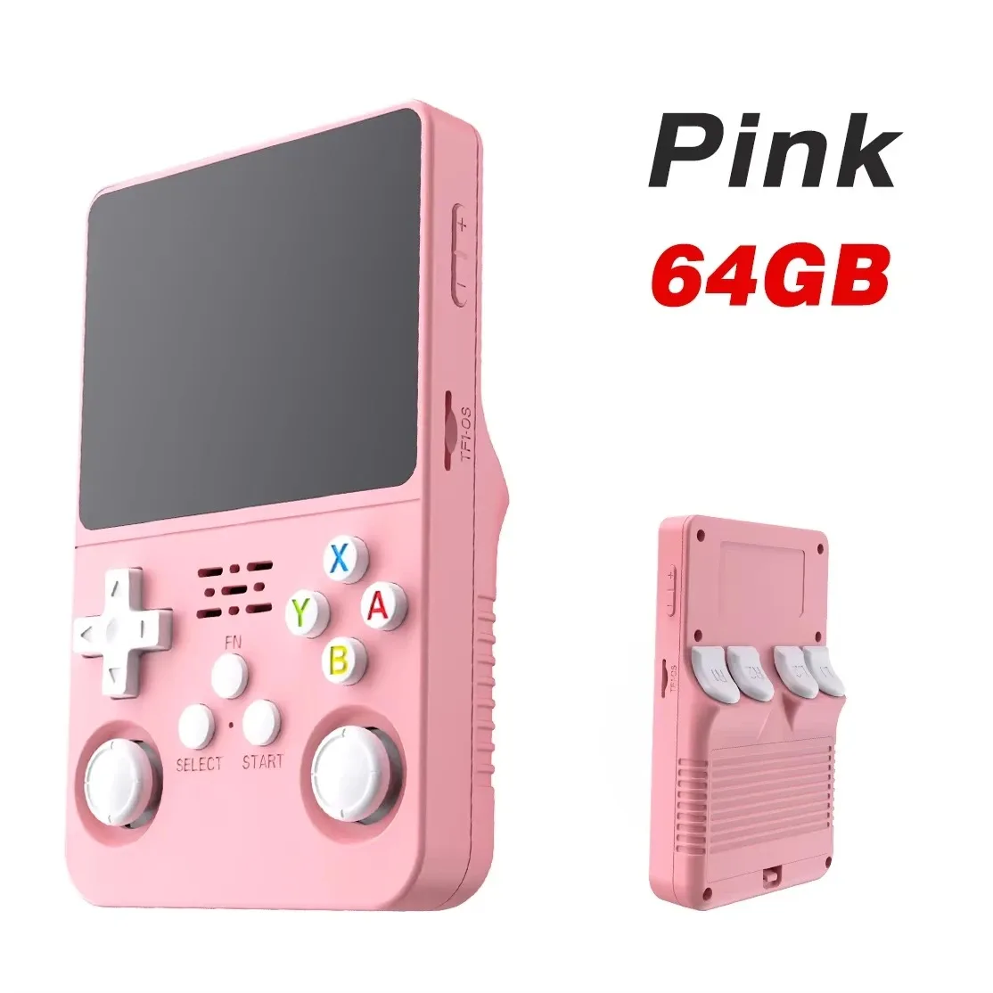 R36s Neue Handheld-Spielkonsole Open Source Linux 3,5-Zoll IPS-Bildschirm Tragbarer 128GB Videoplayer Weihnachtsgeschenk