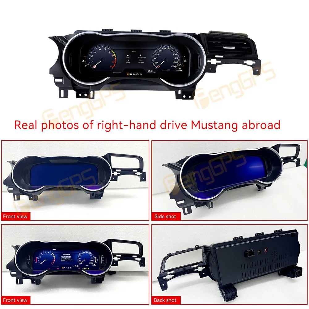 12.3 Inch Digital Cluster Odometer Screen For Ford Mustang 2015-2021 Virtual Cockpit Speed Meter Car Dashboard Instrument