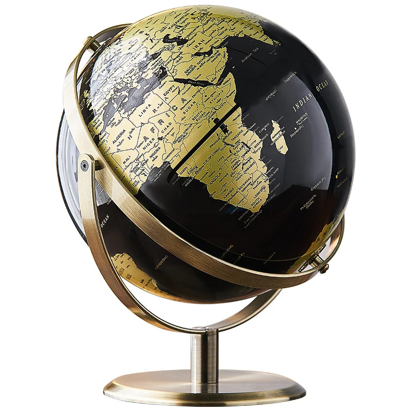 

Modern creative globe ornament, light luxury handicrafts, living room entrance wine cabinet, office study