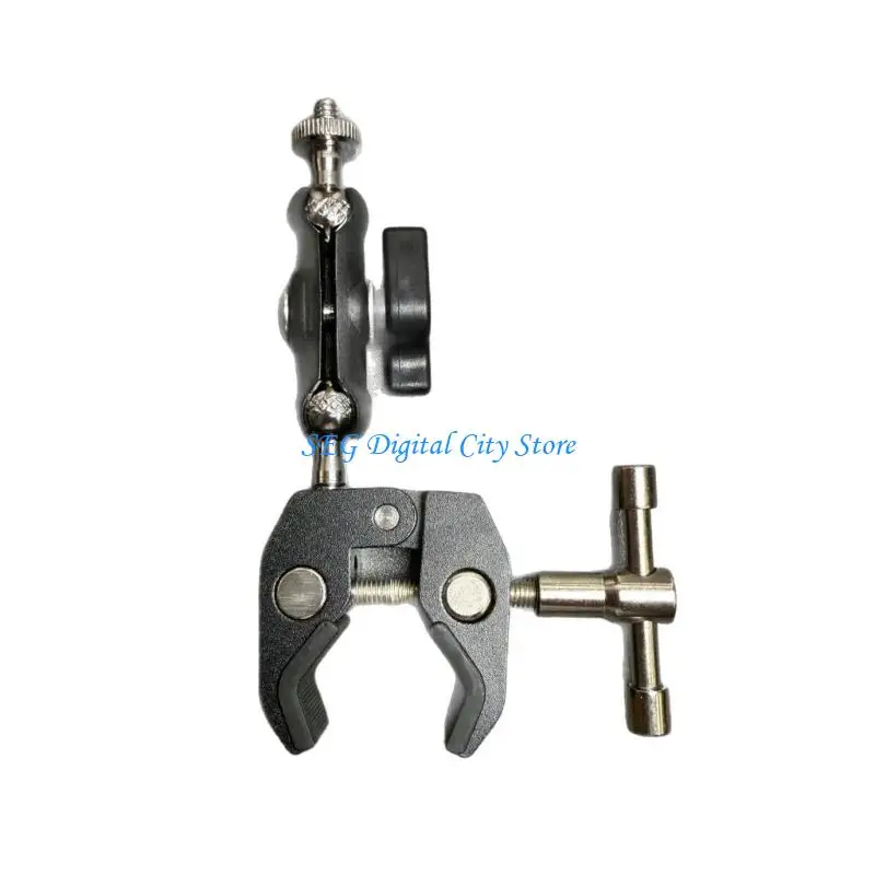 

U75B 1/4inch Threaded Ball Head Clamp For Phone Video Mount Action Camera Monitor LED Light