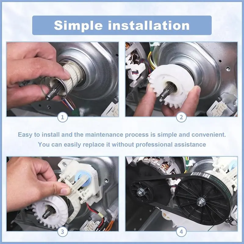 A23F-WH01X24434 Spring& WH01X27538 Drive Belt With WH03X30517 Shift Actuator& WH05X24185 Clutch Kit For GE Washer Upgrade Parts