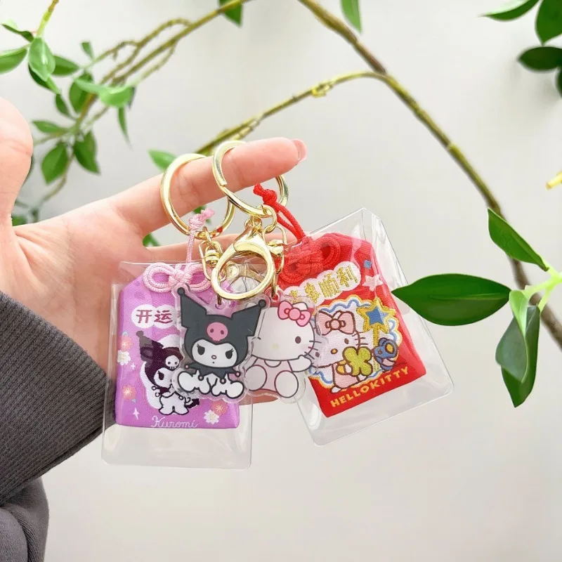 

Hello Kitty Keychain fragrantwind Cute Anime Accessories Cartoon Character Desktop Ornament Wholesale Girl Students