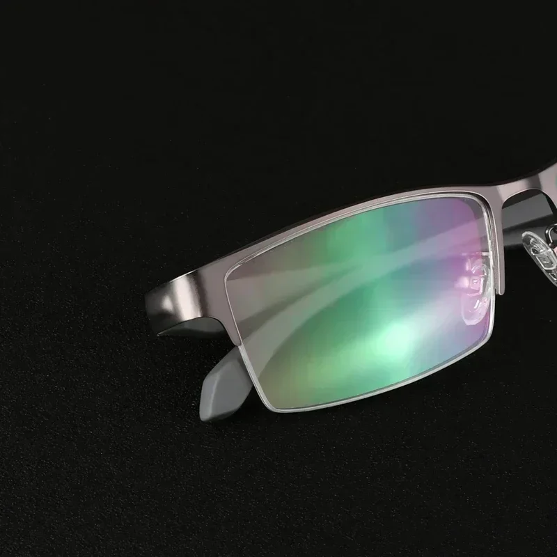 Progressive Multifokale Photochrome Lesebrille Anti-blau Licht Weit Anblick Gläser Männer Halb Rahmen Business Presbyopie Brille – Detail 18