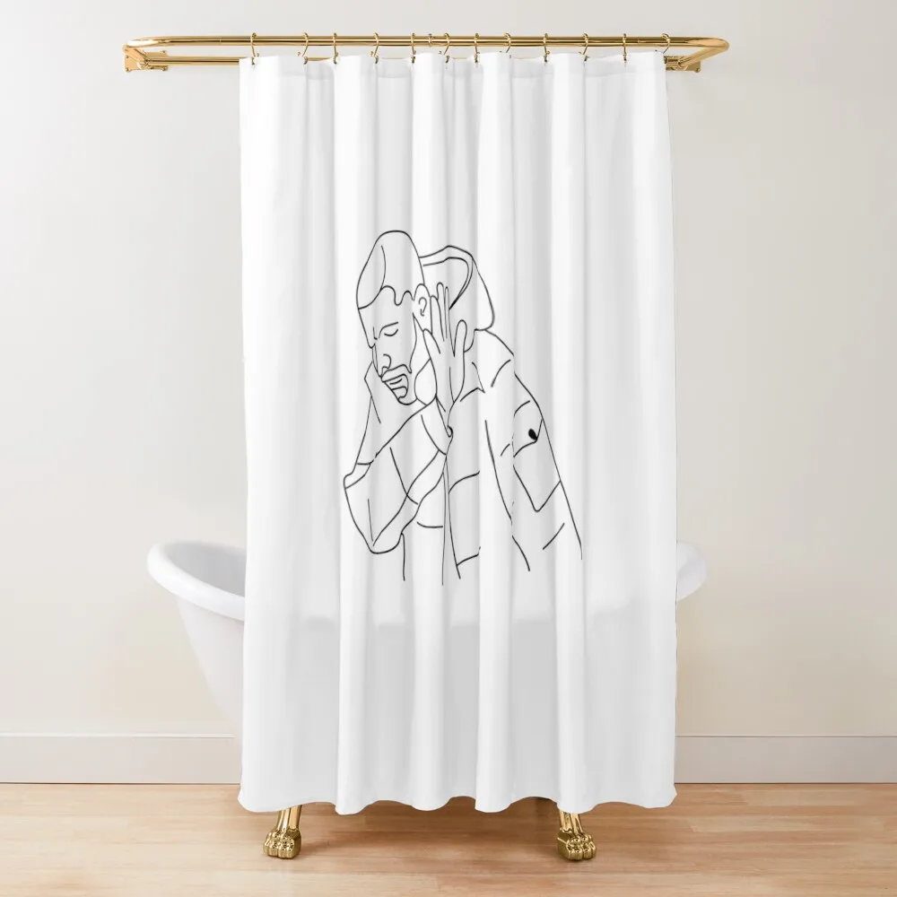 

Drake Meme hotline bling Shower Curtain Funny Shower Toilet Accessories Bathroom Luxury Bathroom Shower Curtain
