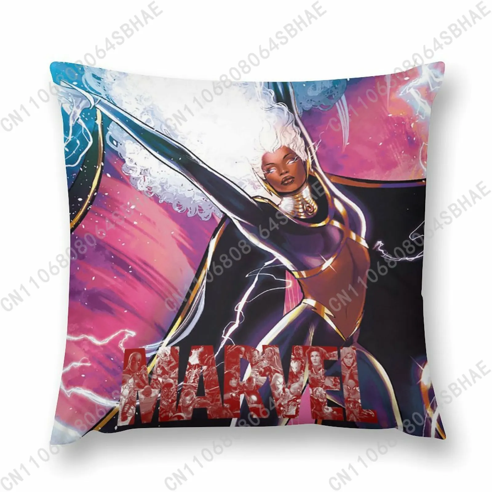 

Marvel Storm Custom Pattern Short Plush Pillow Cover Soft Short Fur Cushion Living Room Personalized Decor Cosplay