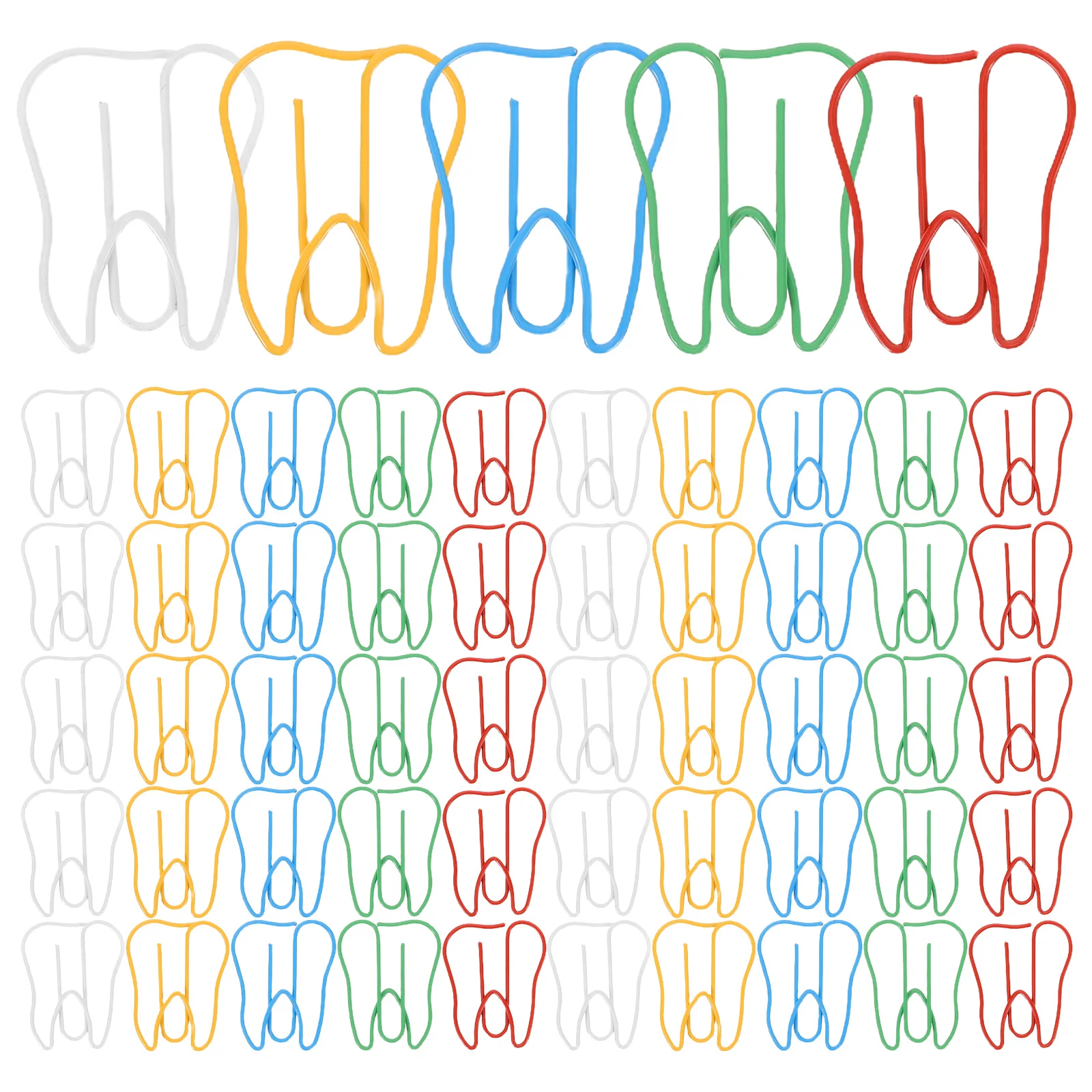 

100 Pcs Colored Paper Clips Cute Binder Bookmark Folder Bookmarks Pet Decorative