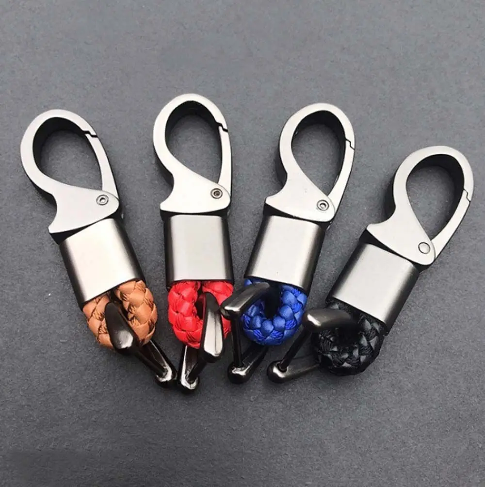 Pendant Key Accessories Hand Woven Car Key Clip Lanyard Keyring Waist Hanging Keychain Car Key Holder Braided rope Keychain