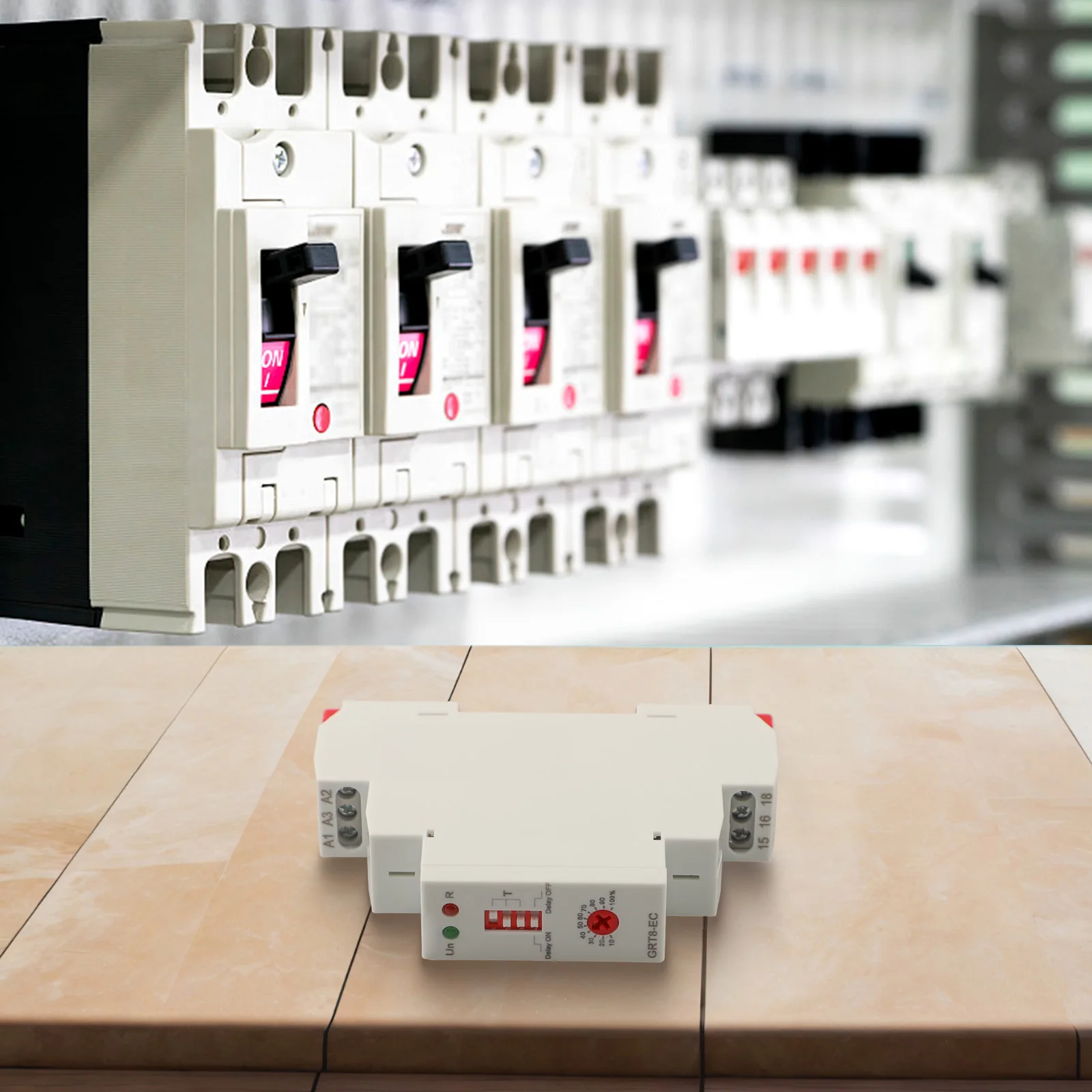 AC DC Relay Delay Timer Switch For Home Automation Automatic Control Relay Flame Retardant Material Power-on Delay Function