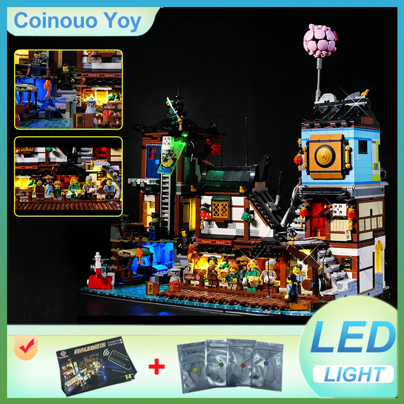 

LIGHT For LEGO 70657 NINJAGO City Docks Block DIY Toy (NO Blocks Model,Only LED Light) Light Set Kid Gift
