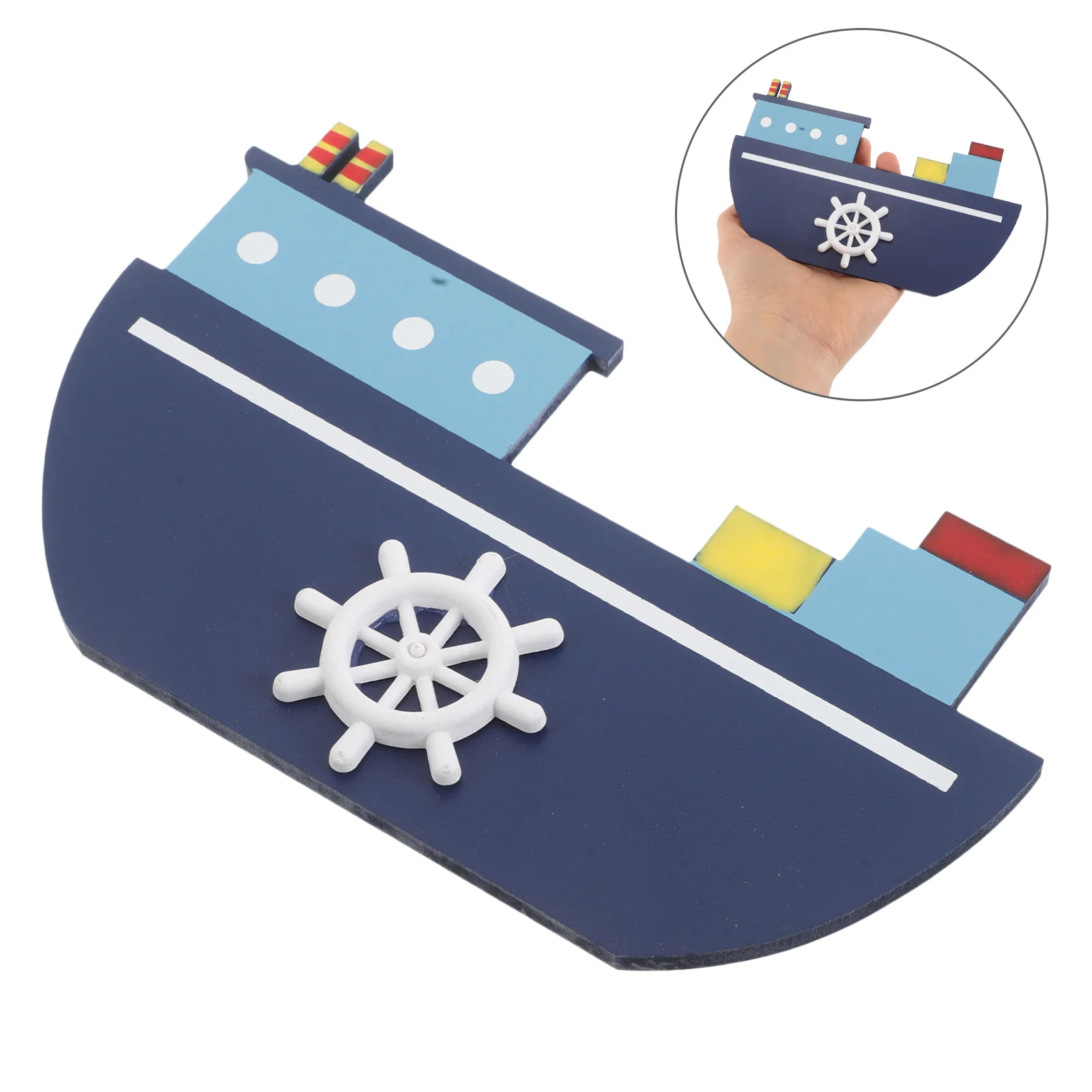 

Nautical Home Decor Wooden Sailboat Magnet Hand Painted Fridge Sticker Creative Kitchen Refrigerator Ornament Wooden Boat Magnet