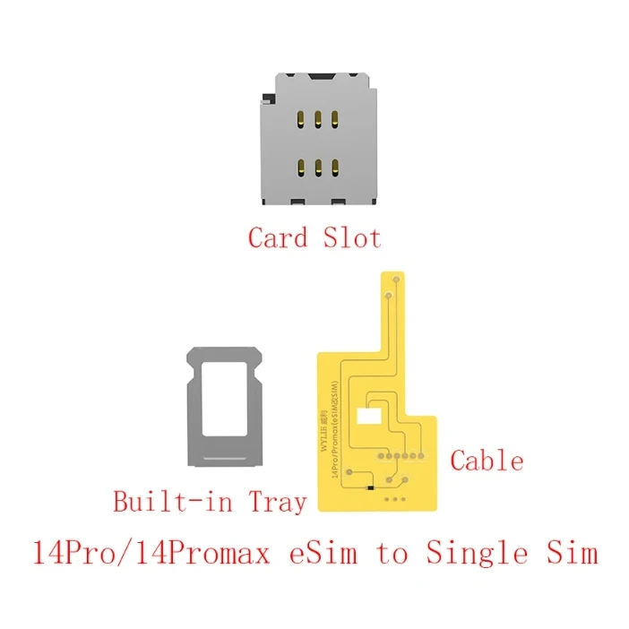 14pro/14promax eSim a Sim individual con bandeja integrada para IP14pro y 14promax