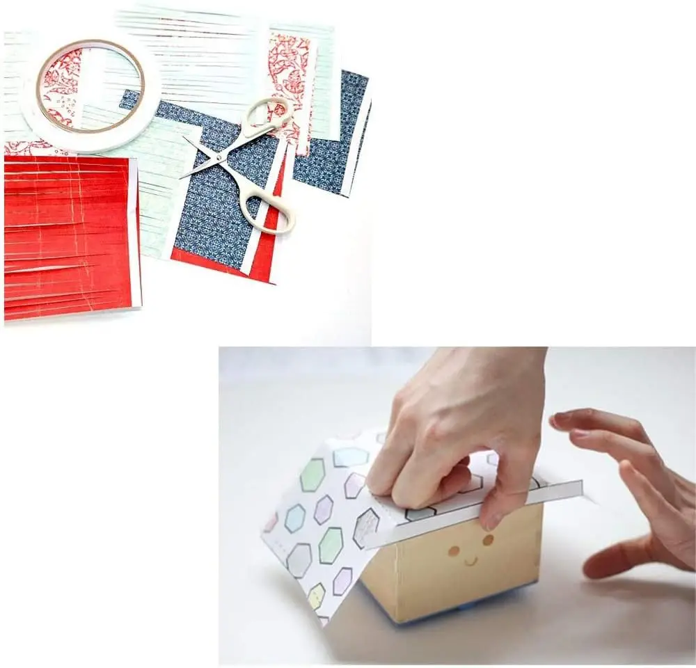 Cinta adhesiva de doble cara para manualidades, álbumes de recortes, confección de tarjetas, envoltorios de regalo, bricolaje, artes, suministros de oficina y hogar