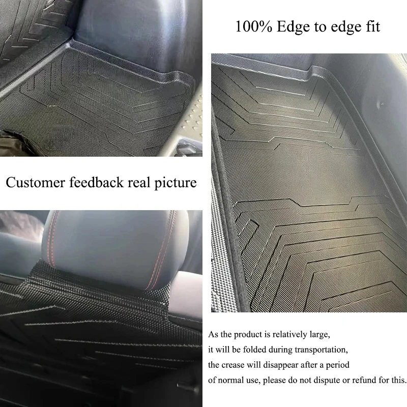 New Style TPE Car Trunk Mat For BYD Dolphin 2024 Accessories Waterproof Dirt Resistant Cargo Liner Pet Mat Easy To Clean