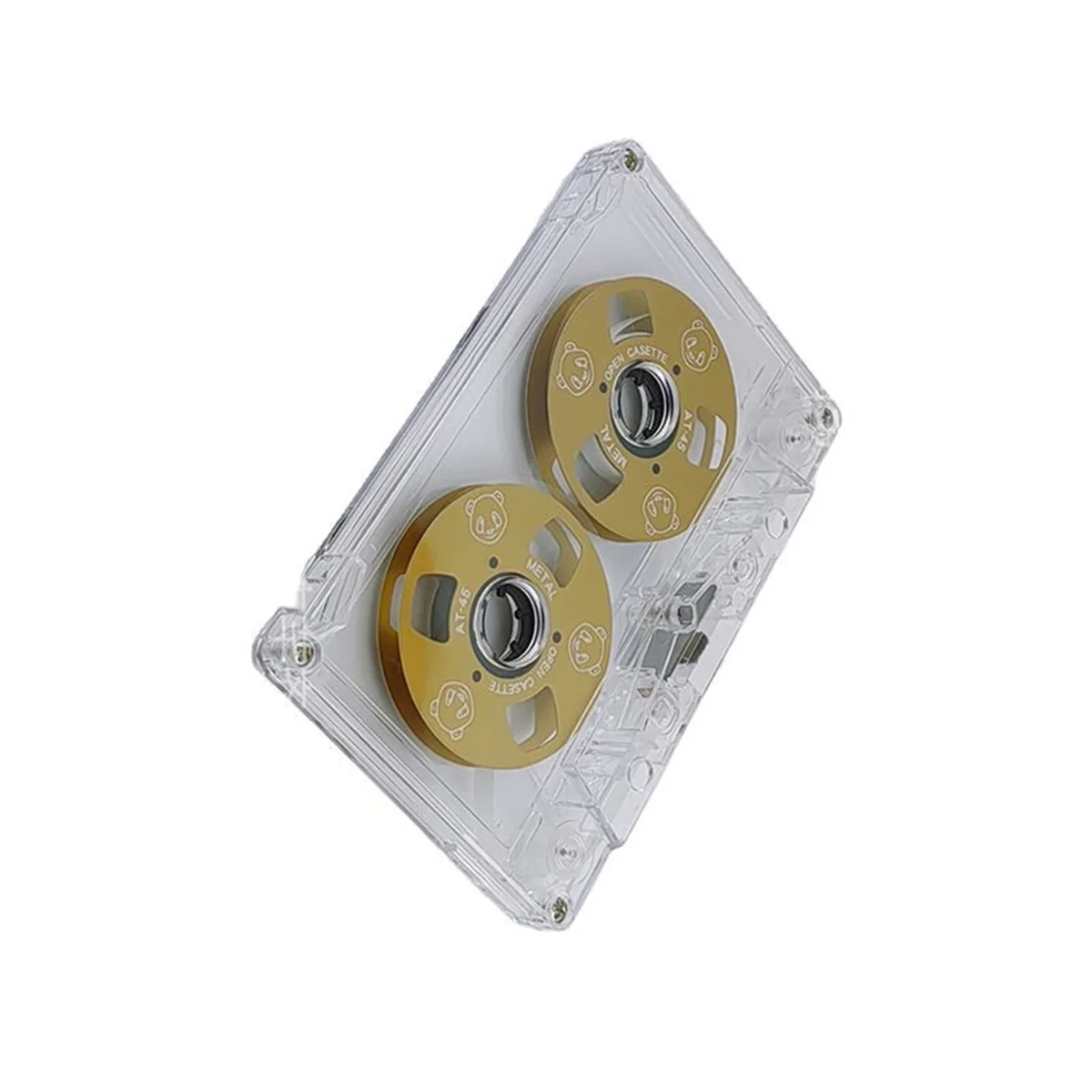 

LAA-Blank Cassette Double-Sided Metal Bear Small Open Blank Cassette Tape Support 45 Minutes