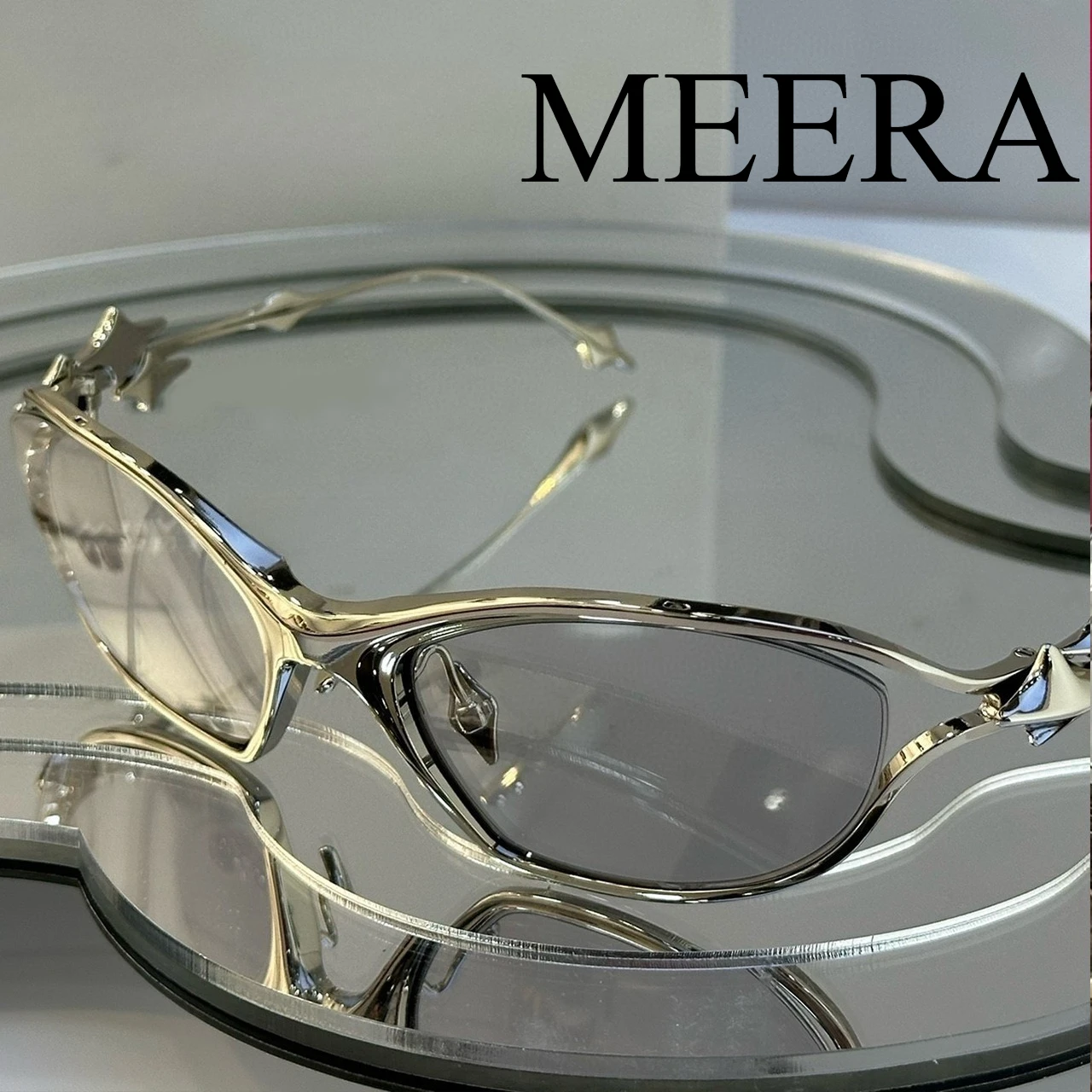 

Korea Designer Cat Eye Pure Titanium Glasses Gm Prescription Eyeglasses Frame for Men Women Optical Lens Eyewear Ytt