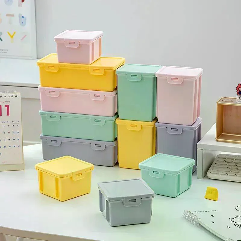 Color Plastic Pencil Case With Large Capacity And Snap Lid Perfect For Students School Stationery Storage Macaron