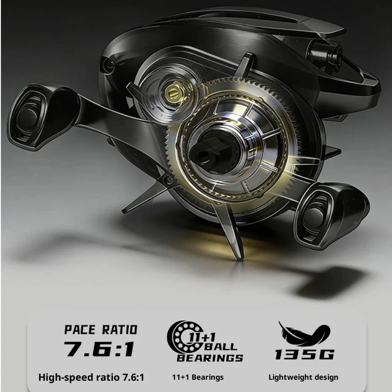 ZYQ Ziyouqu Baitcasting Reel DC Electronic Brake Smart Bait Weight Adjustment Long Casting Micro Lure Fishing For Bass Angling