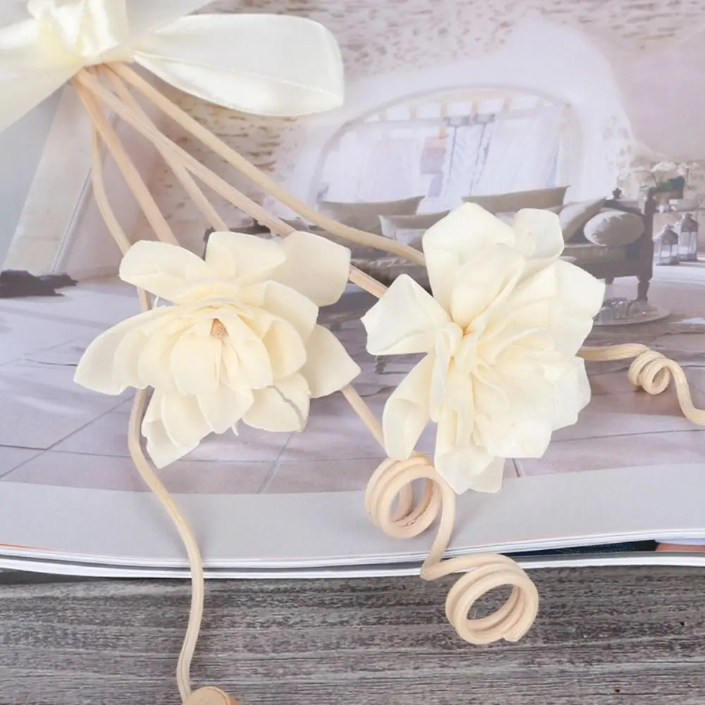 Primäre Farbe Blume Form Kein Feuer Aromatherapie Rattan Für Reed Diffuser Ersatz Sticks Home Bad Dekoration