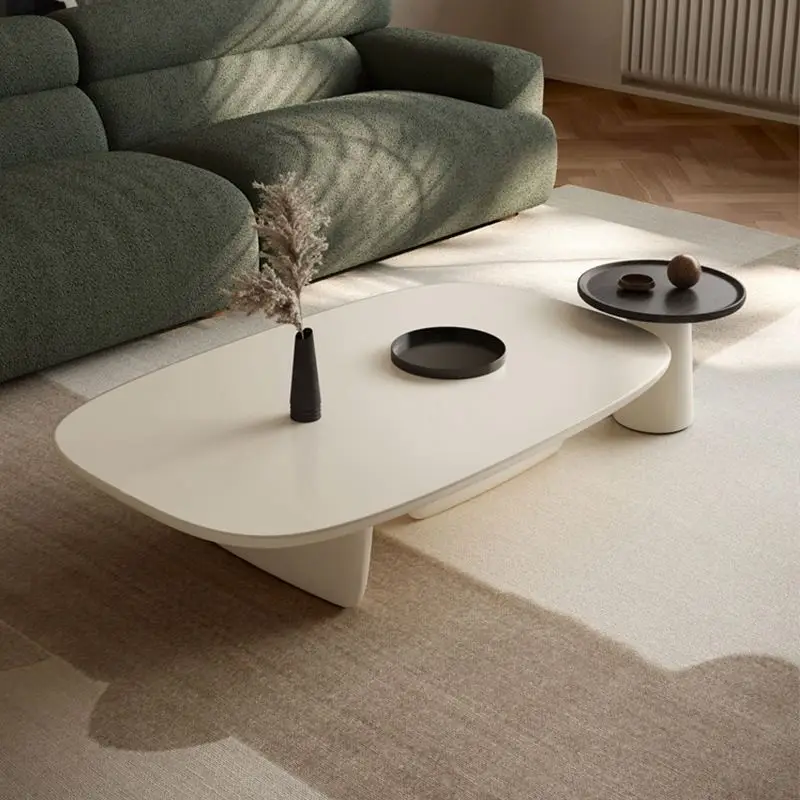 2026 GEDO Modern Wooden Furniture Leisure Living Room Italian Turri Paint Coffee Table Set