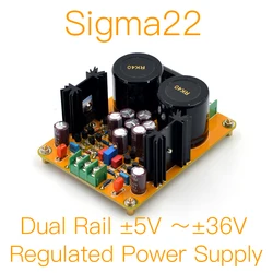 MOFI-Sigma22 Fully Discrete Regulated Power Supply (Dual Rail±5V ～±36V) DIY KIT & Finished Board